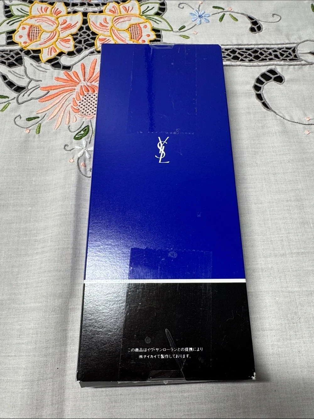 Vintage Yves Saint Laurent Black Men’s Dress Sock in Original Sealed Box